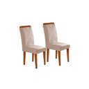 Ver mais imagens de Sala de Jantar Completa Londrina C/ Tampo Madeirado Canto Reto 180x90cm e 6 Cadeiras Amsterdã