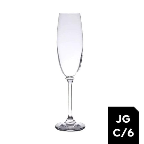 Jogo 6 Taças Cristal para Champagne Gastro-colibri 220ml