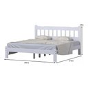 Ver imagem 2 de Cama King Size Madeira Perola Reforçada Branco Nemargi