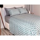 Ver imagem 3 de Jogo de Cama Duplo Queen 4 Peças 140 Fios 250x240cm Cael Realce Premium - Sultan