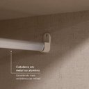 Ver imagem 5 de Guarda-Roupa Casal 3 Portas de Correr 4 Gavetas com Espelho 227x58x230cm Ibiza Yescasa Capuccino/Off White