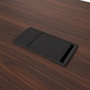 Ver imagem 5 de Mesa Mesa de Reunião 200cm 8 Pessoas MDP Louro Preto com Preto F5 Office