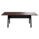 Ver imagem 3 de Mesa Mesa de Reunião 200cm 8 Pessoas MDP Louro Preto com Preto F5 Office