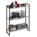 Ver imagem 1 de Estante Livreiro Multiuso Dynamica Industrial 80cm 3 Prateleiras C08 Snow - Mpozenato