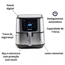 Ver imagem 4 de Fritadeira Elétrica sem óleo Air Fryer Amvox Arf 1255 Inox 7L (110V)