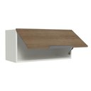 Ver imagem 4 de Armário Aéreo de Cozinha Stella 70cm 1 Porta Branco Rustic