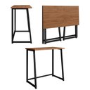 Ver imagem 2 de Mesa Escrivaninha Dobrável para Notebook Aço Fit Canela