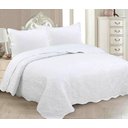 Ver imagem 2 de Kit Colcha Boutis Queen 3 Peças 2,40x2,60m Branca