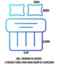 Ver imagem 4 de Kit Colcha Boutis Queen 3 Peças 2,40x2,60m Branca