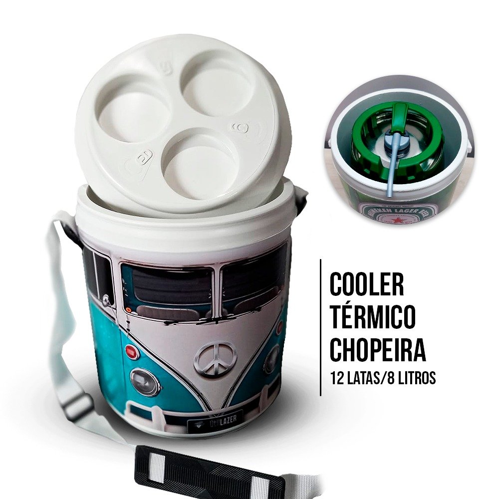 Cooler Térmico Chopeira 12 Latas/8 Litros Kombi - 2