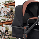 Ver imagem 4 de Carrinho de Bebe Moises Bebe Conforto Base Galzerano Ivy Black