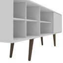Ver imagem 4 de Rack para TV até 65 Polegadas 1 Porta 6 Nichos 175cm Turquia Estilo Retrô Cor Branco - Mademóvel