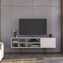 Ver imagem 2 de Rack para TV até 65 Polegadas 1 Porta 6 Nichos 175cm Turquia Estilo Retrô Cor Branco - Mademóvel