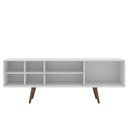Ver imagem 2 de Rack para TV até 65 Polegadas 175cm 1 Porta 6 Nichos Turquia Branco - Mademóvel