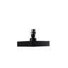 Ducha Chuveiro Autolimpante Abs Preto Fosco Quadrado com Niple - 2