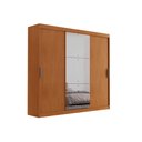 Ver imagem 2 de Guarda Roupa Casal Vitor Premium com 3 Portas com Espelho e 6 Cabideiros Moderna