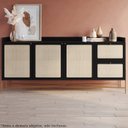 Ver imagem 2 de Aparador Balcao Buffet 183 Cm Pes Metal 28935 Oslo Nero Artesano