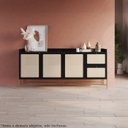 Ver imagem 7 de Aparador Balcao Buffet 183 Cm Pes Metal 28935 Oslo Nero Artesano