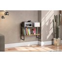 Ver imagem 7 de Prateleira Decorativa Sala Estar Industrial LI008 Freijo/Preto - Kappesberg