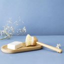 Ver imagem 5 de Escova de Bambu Oikos Redonda com Cabo para Limpeza Off-white