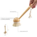 Ver imagem 3 de Escova de Bambu Oikos Redonda com Cabo para Limpeza Off-white