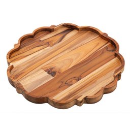 Prato Raso Wolff Craft Teca de Madeira 30cm - 1