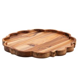 Prato Raso Wolff Craft Teca de Madeira 30cm - 2