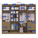 Ver imagem 3 de Guarda-roupa Casal Mdf 08 Portas Império Ripado