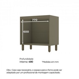 Balcão Para Forno Em MDF Henn Connect - 3