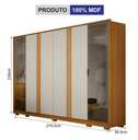 Ver imagem 2 de Roupeiro Prime Portas Reflecta com Pés sem LED - Leifer
