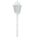 Ver imagem 7 de Kit 6 Postes Estacionamento 1,95m Luminárias Branco Jardim Praça 1 Lâmpada Dital