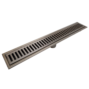 Ralo Inox Pro com Saída em Baixo - Inox 304 (quadr.1/2) - 100x15x05 Cm