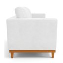 Ver imagem 4 de Sofá 03 Lugares Juliette Corano Base Madeira Castanho - D'Rossi