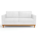 Ver imagem 3 de Sofá 03 Lugares Juliette Corano Base Madeira Castanho - D'Rossi