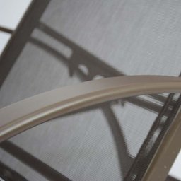 2 Espreguiçadeiras Aluminio para Jardim Piscina Tela Sling Marrom - 4