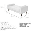 Ver imagem 5 de Recamier Baú Félix Solteiro 195 Cm Corano - Adj Decor - Branco