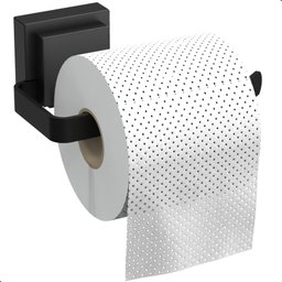 Porta Papel Higiênico com Ventosa Preto F.max - 2