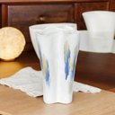Ver imagem 2 de Vaso Decorativo Ceramica Branco e Azul Florarte 40cm