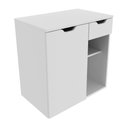 Ver imagem 1 de Gabinete Banheiro 1 Porta 1 Gaveta 60cm Multimóveis VCR10085 Branco