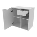 Ver imagem 4 de Gabinete Banheiro 1 Porta 1 Gaveta 60cm Multimóveis VCR10085 Branco
