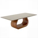 Ver imagem 1 de Mesa de Jantar Retangular em Madeira Vicky 200x100cm Base Orgânica Ccs