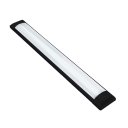 Ver imagem 1 de Luminária Linear 120cm Led 36w Sobrepor Slim Retangular Preto 6500k Bivolt