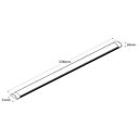 Ver imagem 6 de Luminária Linear 120cm Led 36w Sobrepor Slim Retangular Preto 6500k Bivolt