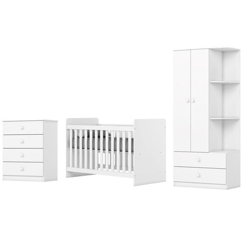 Jogo de Quarto Infantil Labirinto Branco - Henn