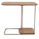 Ver imagem 2 de Mesa Apoio Lateral Lógica Nacional Móveis 70cm (largura) Lateral Madeira Cor Pinhão Base Metal