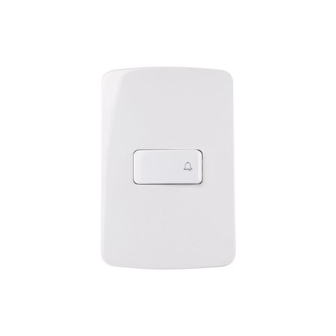Interruptor Pulsador para Campainha Margirius B3 10a com Placa 4x2 Branco