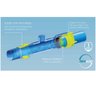 Saída para Aspersor Engate Roscável 3" X 1" Pvc Azul Viqua - 3