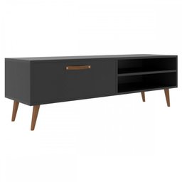 Rack para Tv até 65 Polegadas Miami 1 Porta 1 Prateleira Preto - Jcarvalho - 3 Rack para Tv até 65 Polegadas Miami 1 Porta 1 Prateleira Preto - Jcarvalho - 3