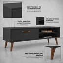 Ver imagem 4 de Rack Miami para TV até 55 Polegadas 125cm Preto - J Carvalho