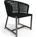 Ver imagem 4 de Kit Mesa Wine Com 4 Cadeira Área Externa Espaço Gourmet Corda Náutica Belize D04 Preto - Lyam